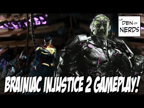 Brainiac Gameplay Injustice 2! He's Fast, Has Tentacles, And Uses His Ship! Is He The Main Villain?