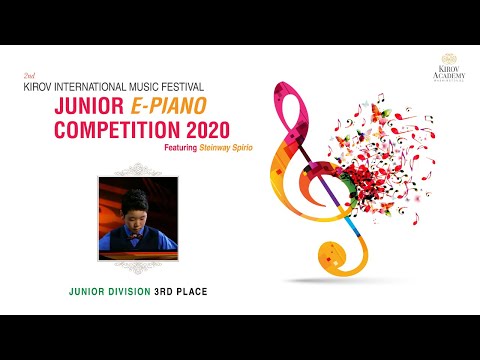 Hyo Lee  - 3rd Winner of Junior Division | Kirov E-Piano Competition Final Round