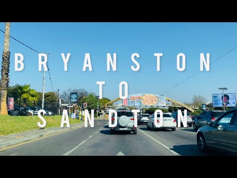 Driving from Bryanston to Sandton | Johannesburg, South Africa |