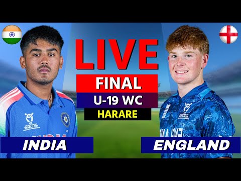 🔴 Live: India U19 vs ENGLAND U19, FINAL, U19 World Cup 2026 | Live Cricket Score, Commentary