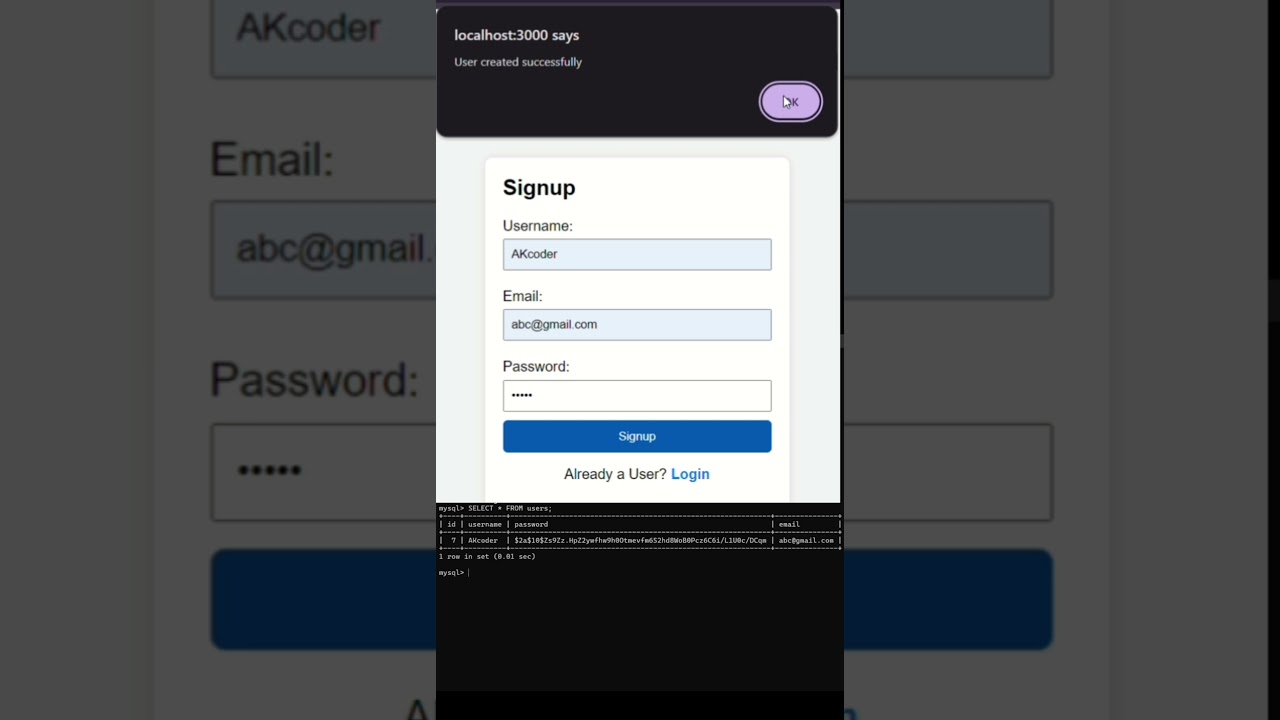 How to connect login page with database | Easy Method | Css project