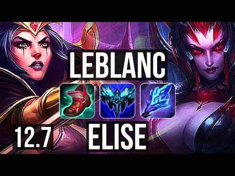 LEBLANC & Aphelios vs ELISE & Miss Fortune (SUP) | Quadra, Rank 9 LeBlanc | JP Master | 12.7