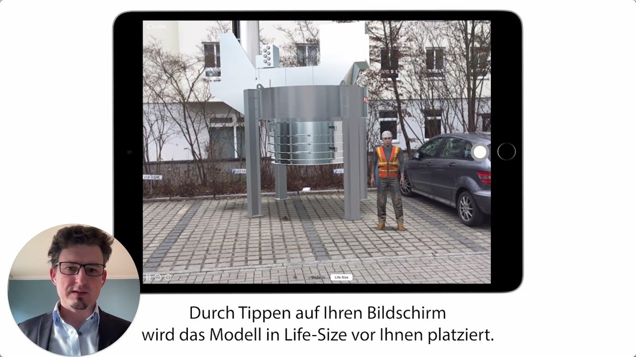 Sales App: Maschinen in Lebensgröße vorführen (AR)