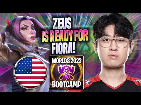 ZEUS IS READY FOR FIORA! - T1 Zeus Plays Fiora TOP vs Yasuo! | Bootcamp 2022