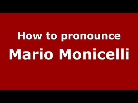 How to pronounce Mario Monicelli (Italian/Italy) - PronounceNames.com
