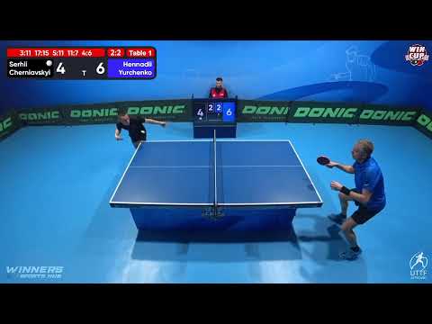 02:00 Serhii Cherniavskyi 2 - 3 Hennadii Yurchenko West 5 WIN CUP 24.10.2022 | TABLE TENNIS WINCUP