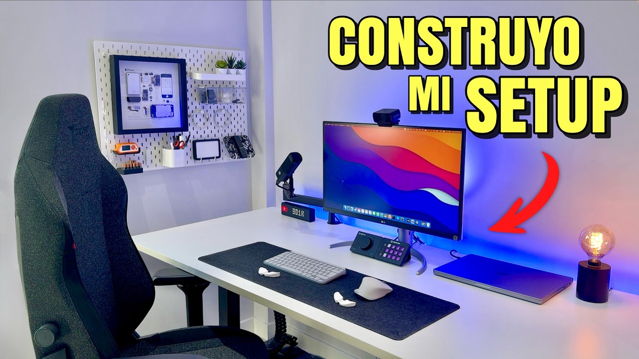 CONVIERTO una VIEJA HABITACIÓN en el SETUP de mis Sueños! | Studio Tour