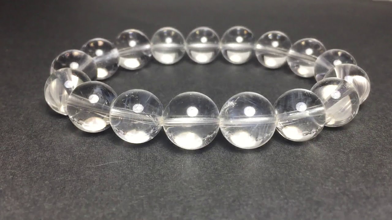 [3A]エンジェルラダークォーツブレスレット（約12.5mm玉）-slide-youtube