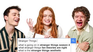 Sadie Sink, Noah Schnapp &amp; Gaten Matarazzo Answer the Web’s Most Searched Questions | WIRED