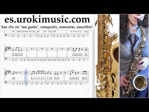 Tutorial de Saxofon (alto) Lady Gaga, Bradley Cooper - Shallow Clases Notas um-i927