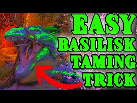 Easy BASILISK Taming Trick!!! TAME ANY BASILISK Fast on Aberration!!!