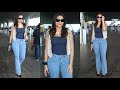 Saie Manjrekar Smashed Into The Airport Look As She Spotted At Mumbai Airport ️