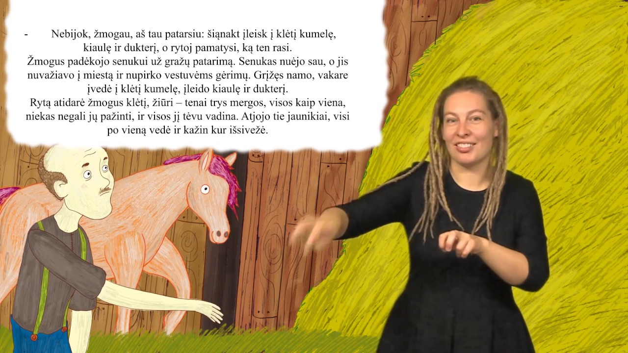 Ketvirtoji pasaka vaikams gestų kalba!