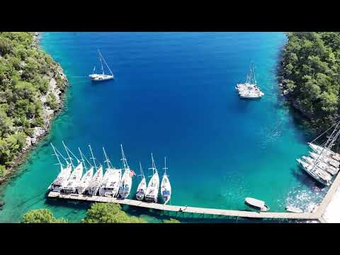 Göcek Küçük Sarsala Koyu 4K | Drone Görüntüleri