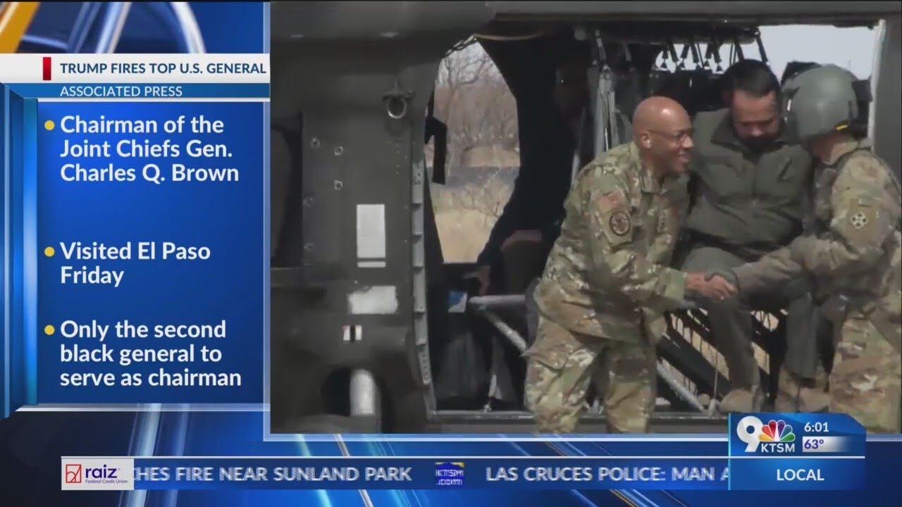 Trump fires chairman of Joint Chiefs, names successor