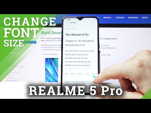How to Change Font Size in Realme 5 Pro – Personalize Display