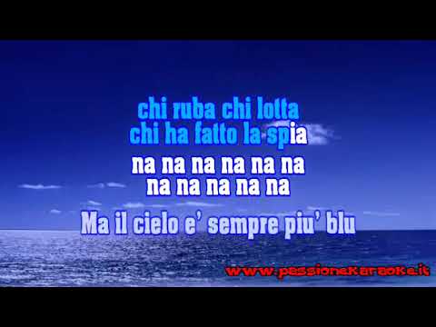 RINO GAETANO -  Ma il cielo è sempre più Blu  KARAOKE instrumental