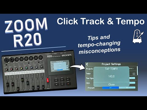 ZOOM R20 Tempo and Metronome: Tips and clarifying misconceptions about time adjustments
