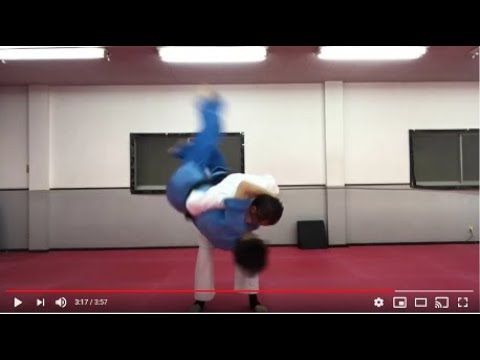 【Kudo】Body clinch and Hip throw against Muay Thai clinch　首相撲に対する胴タックルと腰投げ