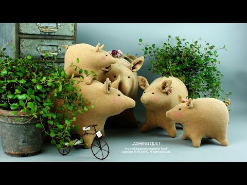 , title : 'DIY Pig Doll Tutorial I 돼지인형 만들기'