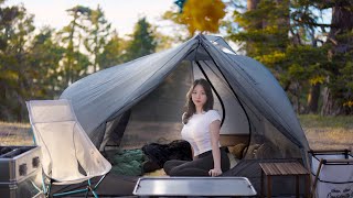 Peaceful Mountain Camping with My Beautiful New Tarp | GGGR Jet Tarp