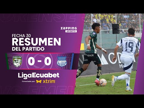 Orense SC 0 - 0 CS Emelec / Fecha 30 / Liga Ecuabet conectada por Xtrim