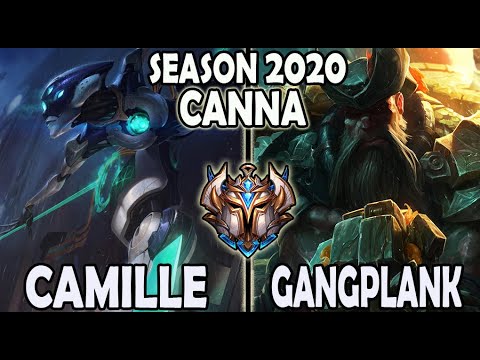 Camille vs Gangplank TOP [ T1 Canna ] Lol Challenger Korea