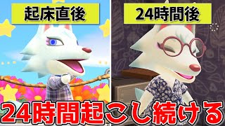【あつ森】住民を24時間起こし続けたらまさかの結果に！？ｗｗｗ【小ネタ検証】