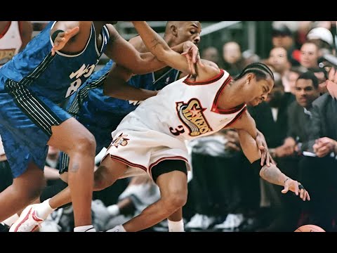 1999 NBA East 1st Round Game 3 Orlando Magic at Philadelphia 76ers, May 13, 1999, Iverson 10 Steals