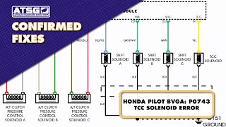 ATSG - HONDA PILOT BVGA:  P0743 TCC SOLENOID ERROR