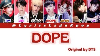 Download lagu BTS ~ DOPE (LYRICS)  mp3