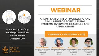Webinar - Plataforma APSIM para la modelizacin y simulacin de sistemas agrcolas