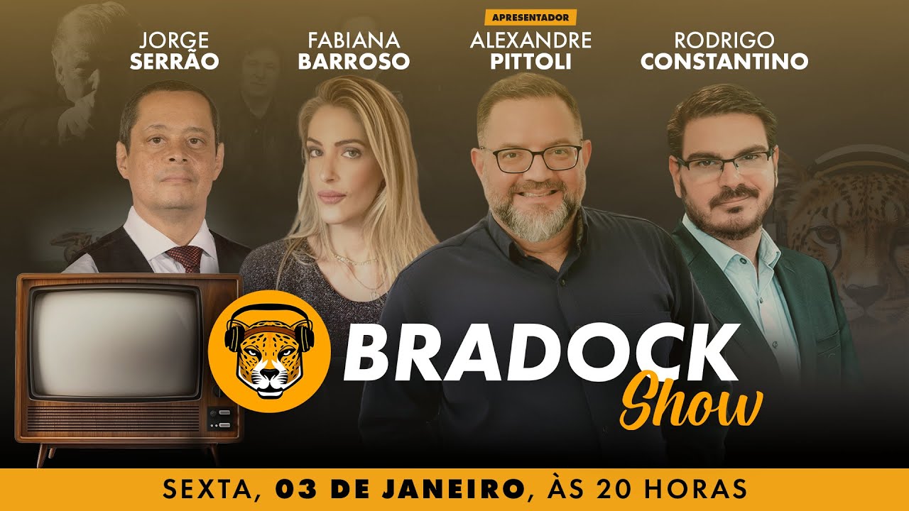 Bradock Show 03/01/25 - Alexandre Pittoli, Rodrigo Constantino, Fabiana Barroso e Jorge Serrão