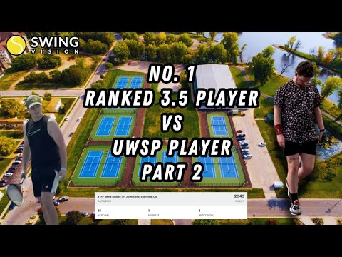 Number 1 3.5 Player vs UWSP Player - Nathan vs Jack - 3.5/4.0 NTRP Singles Match Play / Part 2