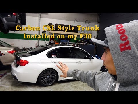 Installing Carbon Fibre CSL Style Trunk on my BMW F30