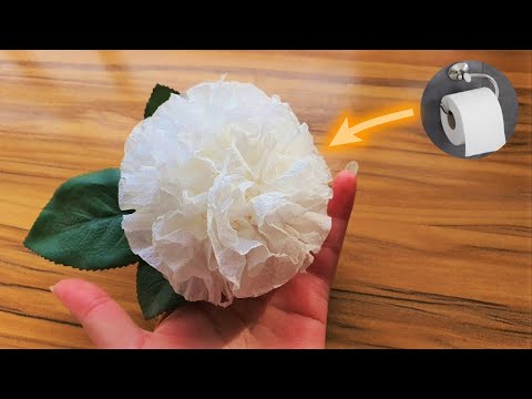 Making WEDDING FLOWERS with TOILET PAPER 🧻 👰‍♀️| Paper Flowers | Tissue Paper Flowers | How to make