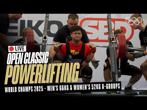 🔴 LIVE Powerlifting | Men's 66kg & Women's 52kg A-Groups | World Classic Open Championships