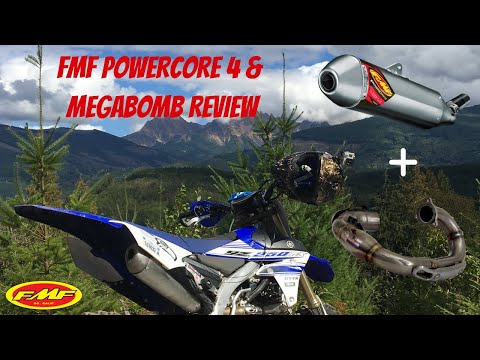 MOTO EXHAUST REVIEW: FMF RACING POWERCORE 4 & MegaBomb Header!