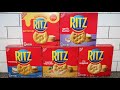 Ritz Crackers Blind Taste Test Review Buttery ER Garlic Butter Everything Vegetable Original