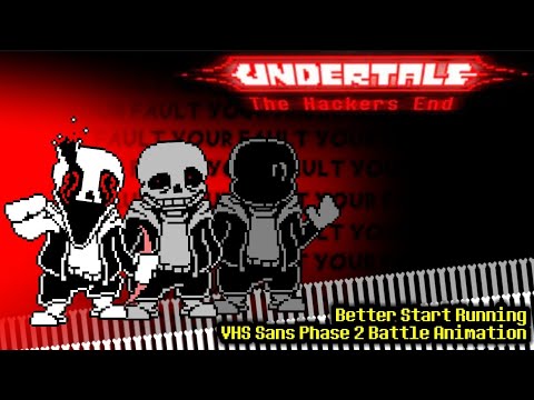 Undertale | The Hackers End (VHS Sans) | Phase 2 (Corey's Take) | Battle Animation (Remake)