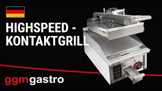 Highspeed Kontaktgrill - automatisch - digitales Display - BGOM - GGM Gastro
