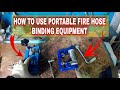 How To Use Portable Fire Hose Binding Device