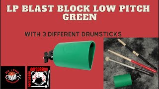 Video thumbnail for LP1307 Blast Block Low Pitch Green - USING 3 DIFFERENT DRUMSTICKS by Big Bang Percussion