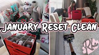 Speed Clean, Tidy, Organise, Un-Decorate, Get It All Done & Reset For January 💪