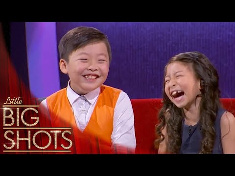 Jeffrey Li & Celine Tam From Let's Sing Kids China! | Little Big Shots
