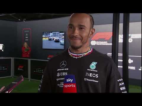 Lewis Hamilton P3 happy Post Quali interview Australia GP 2023 #f1 #ausgp