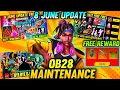 Free Fire New Update 8 June 2021 OB28 New Update Free Fire Free Fire OB28 Update Full Details