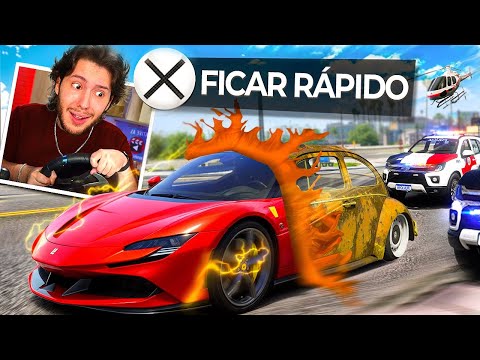 A cada FUGA meu CARRO fica mais RÁPIDO! (GTA 5 rp)
