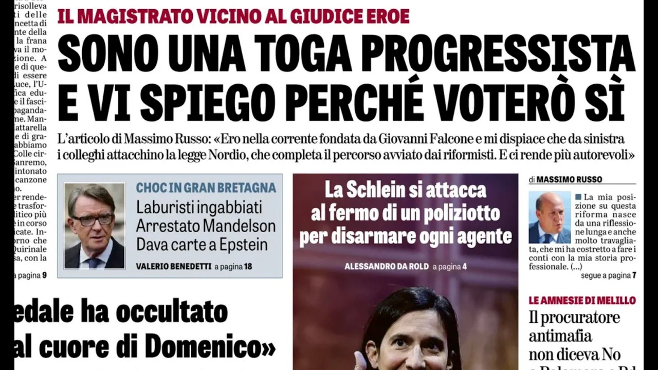 RASSEGNA STAMPA 24 FEBBRAIO 2026. QUOTIDIANI NAZIONALI ITALIANI  PRIME PAGINE DEI GIORNALI DI OGGI