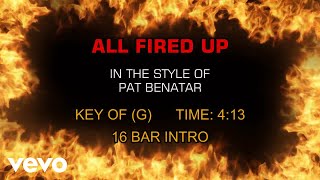 Download lagu Pat Benatar - All Fired Up (Karaoke) mp3
